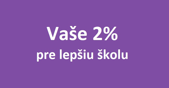 Darujte nám 2%